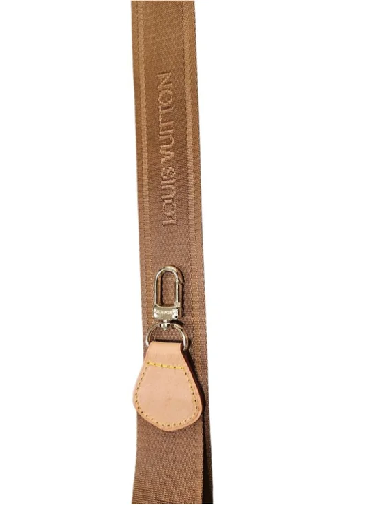 Louis Vuitton Brown & Beige Adjustable Belt Strap One Size - Picture 4 of 14